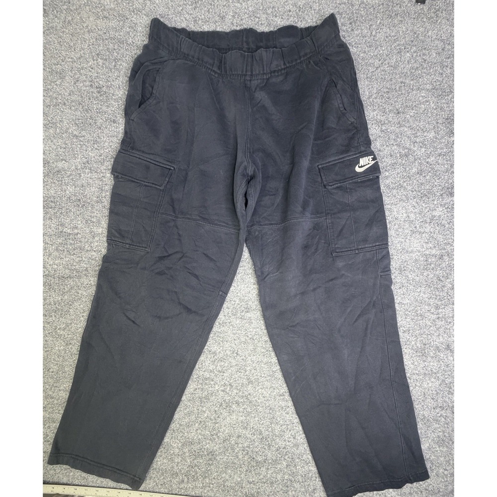 Nike Cargo Sweatpants Mens M Navy Blue Casual Active Basketball Jogging